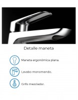 Datos Pack Grifo de lavabo - cromo Bélgica + Válvula click-clack de Imex