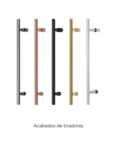 Mampara de ducha angular - oro 2 fijos + 2 puertas correderas URBAN de Kassandra 2