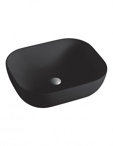 Lavabo de sobre encimera negro mate