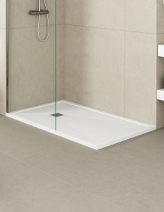 Plato ducha enmarcado blanco modelo LEÓN de Bathplus 2