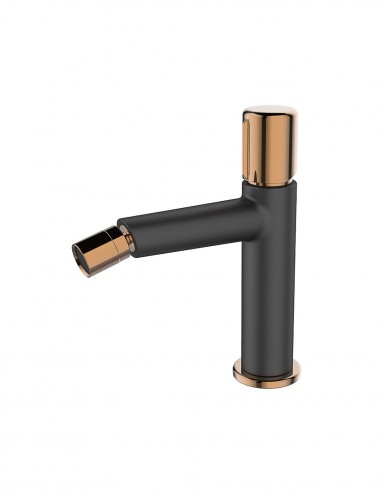Grifería bidé - Negro Mate /Oro Rosa TÍVOLI de Lluvibath
