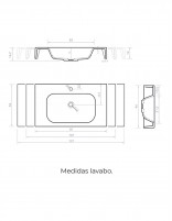 Lavabo moderno medidas