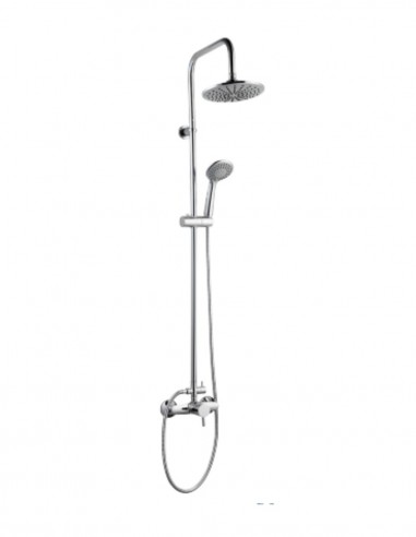 Columna de ducha grifería cromo - TOTEM de Lluvibath