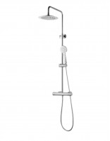 Columna de ducha grifería - cromo PIPE de Lluvibath