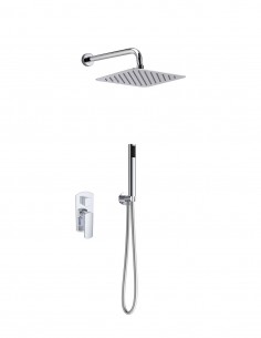 Conjunto de ducha empotrado - cromo APOLO de Lluvibath