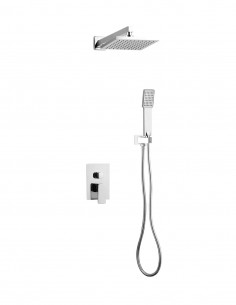 Conjunto de ducha empotrado - cromo NOTI de Lluvibath