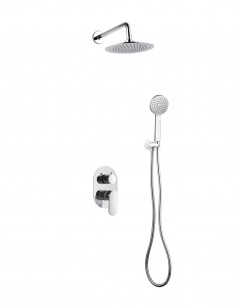 Conjunto de ducha empotrado - cromo redondo NOTI de Lluvibath