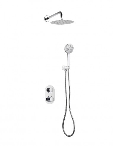 Conjunto de ducha empotrado - ZEUS pared de Lluvibath