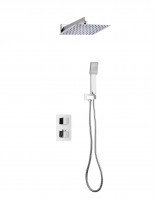 Conjunto de ducha empotrado - cromo ARTEMIS pared de Lluvibath