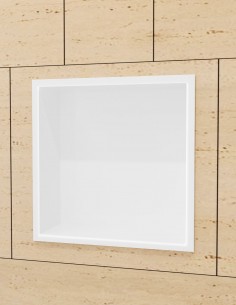 Hornacina cuadrada blanca modelo ATLANTIC de Medimex
