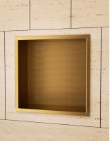 Hornacina cuadrada oro cepillado modelo ATLANTIC de Medimex