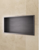 Hornacina rectangular black gun metal modelo PACIFIC de Medimex