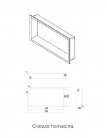 Hornacina rectangular croquis