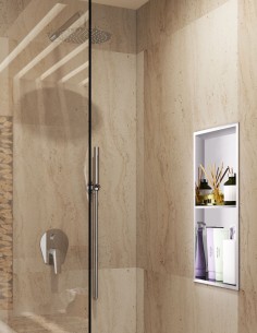 Hornacina doble modelo ARTIC níquel de Medimex 2