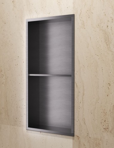 Hornacina doble black gun metal modelo ARTIC de Medimex