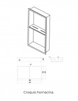 Hornacina doble croquis