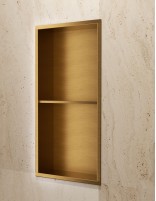 Hornacina doble oro cepillado modelo ARTIC de Medimex