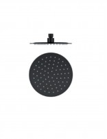 Rociador acero inox. redondo - negro mate de Lluvibath