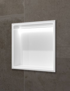 Hornacina cuadrada LED blanca modelo INDIC de Medimex
