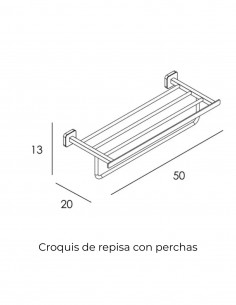 Toallero repisa negro - BLOC de Manillons Torrent 2