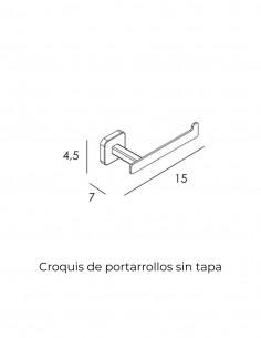Portarrollos sin tapa negro - BLOC de Manillons Torrent 2