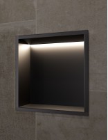 Hornacina cuadrada LED negro modelo INDIC de Medimex