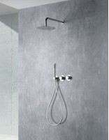 Conjunto ducha empotrado cromo termostática  modelo ASSEN de Imex ambiente