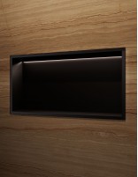 Hornacina rectangular LED negra modelo OCEANIC de Medimex