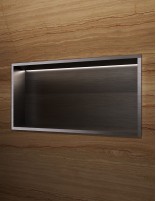 Hornacina rectangular LED black gun metal modelo OCEANIC de Medimex