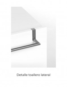 Toallero lateral redondo black gun metal - de Manillons Torrent 2