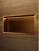 Hornacina rectangular LED oro modelo OCEANIC de Medimex