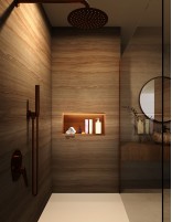 Hornacina rectangular LED oro rosa