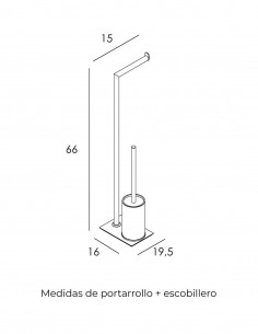 Portarrollos + escobillero... 2