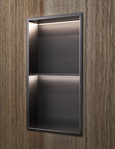 Hornacina doble LED Black Gun Metal modelo MARSHALL de Medimex