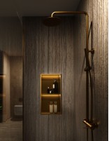 Hornacina doble LED oro rosa