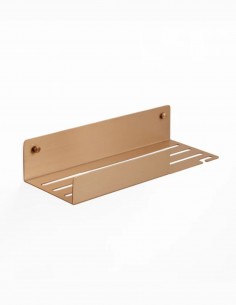 Repisa de ducha con percha - bronce de Manillons Torrent