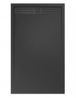 Plato ducha ligero rejilla alargada grafito rejilla grafito