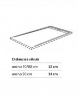 Plato ducha ligero rejilla alargada distancia desagüe
