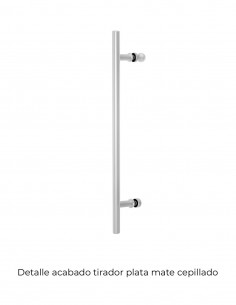 Mampara de ducha angular - plata mate cepillado 2 fijos + 2 puertas correderas URBAN de Kassandra 2