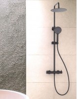 Columna Ducha monomando 2 vías - black gun metal de Bathplus