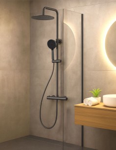Columna Ducha monomando 2 vías - black gun metal de Bathplus 2