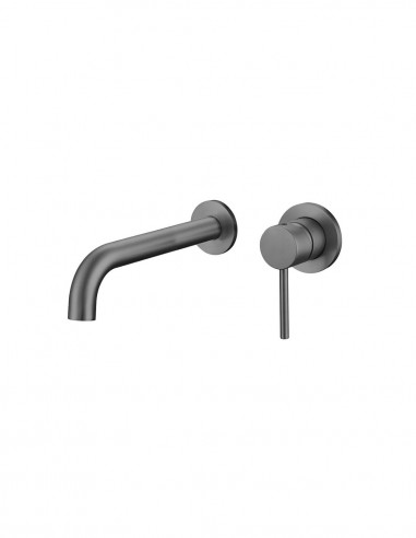 Grifo Empotrado de Lavabo monomando - black gun metal de Bathplus