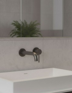 Grifo Empotrado de Lavabo monomando - black gun metal de Bathplus 2