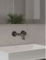 Grifo Empotrado de Lavabo monomando - black gun metal de Bathplus
