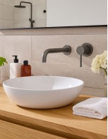 Grifo Empotrado de Lavabo monomando - black gun metal de Bathplus