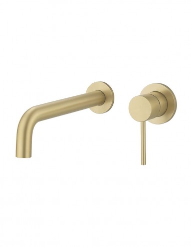 Grifo Empotrado de Lavabo monomando - oro cepillado de Bathplus