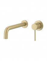 Grifo Empotrado de Lavabo monomando - oro cepillado de Bathplus