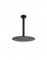 Detalle Grifo Empotrado de Ducha de techo monomando redondo - black gun metal de Bathpus