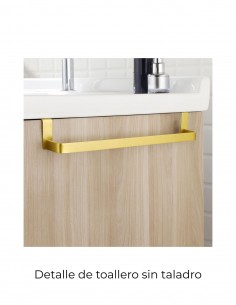 Toallero para mueble baño - oro cepillado de Bathplus 2