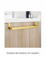 Toallero para mueble baño - oro cepillado de Bathplus